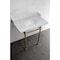 Kingston Brass 36 Carrara Marble Console Sink with Brass Legs, Marble WhiteBrushed Brass LMS36MB7 - alternate 2